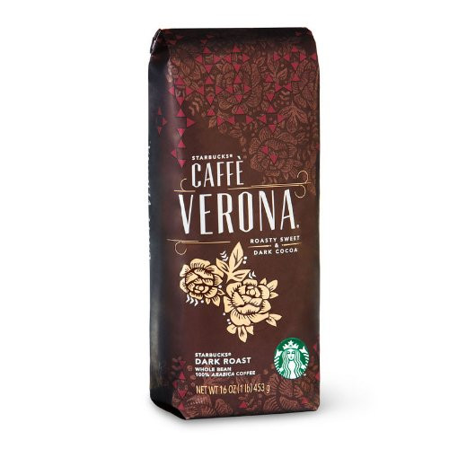 Starbucks Caffe Verona Dark Roast Whole Bean Coffee - 16 Ounce. (1 Lbs) Starbucks Caffe Verona Dark Roast Whole Bean Coffee - 16 Ounce. (1 Lbs)