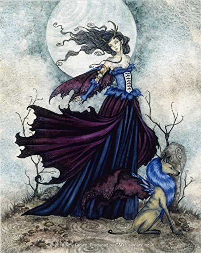 C and D Visionary Amy Brown The Moon is Calling Stickers -S-8197-