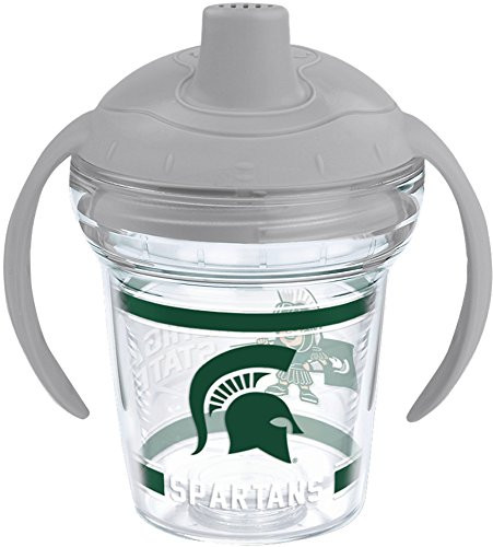 Tervis 1235899 Michigan State Spartans Sippy Cup with Lid, 6 oz, Clear