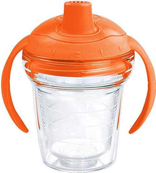 Tervis 1236997 Insulated Tumbler with Sunburst Orange Lid, 6oz My First Sippy Cup, Clear Tervis 1236997 Insulated Tumbler with Sunburst Orange Lid, 6oz My First Sippy Cup, Clear