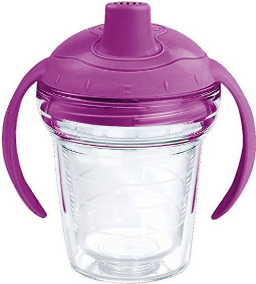 Tervis 1236998 Insulated Tumbler with Parachute Purple Lid, 6oz My First Sippy Cup, Clear Tervis 1236998 Insulated Tumbler with Parachute Purple Lid, 6oz My First Sippy Cup, Clear