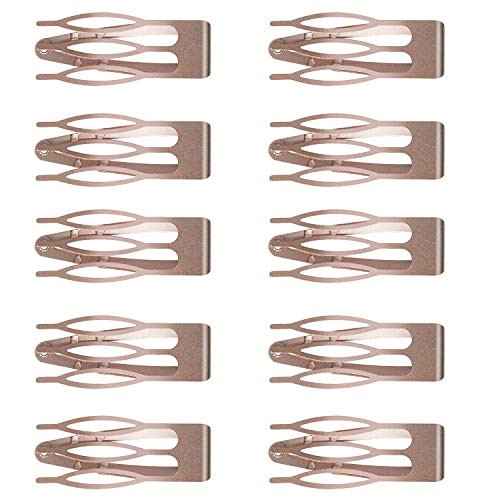 Double-grip Black Hair Clips Metal Snap Hair Clips Hair Barrettes for Hair Making Salon Supplies-rose gold- Double-grip Black Hair Clips Metal Snap Hair Clips Hair Barrettes for Hair Making Salon Supplies-rose gold-