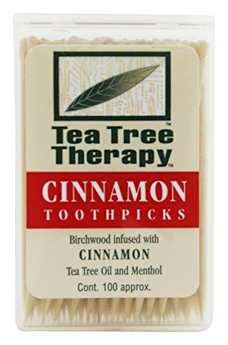 Tea Tree Therapy - Tea Tree Toothpicks Cinnamon - 100 Pick-s-