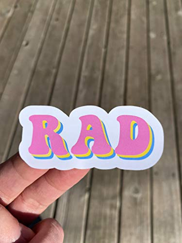 Rad Sticker  Laptop Sticker  Water Bottle Sticker  Phone Sticker  Window Sticker  That_s Rad Sticker  Funny Sticker  80_s Sticker
