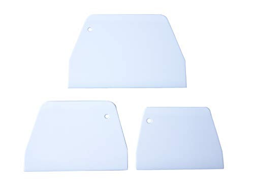 Set of 3 Cake Scrapers and Smoother Tools for Cake Decorating Dough and Bowl Scrapers Plastic Icing Smoothers Dough Cutters Bench Scrapers Set of 3 Cake Scrapers and Smoother Tools for Cake Decorating Dough and Bowl Scrapers Plastic Icing Smoothers Dough Cutters Bench Scrapers