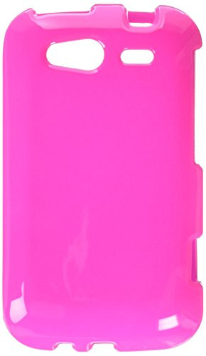 MyBat HTC Wildfire S -GSM- Solid Shocking Pink Phone Protector Cover - Retail Packaging