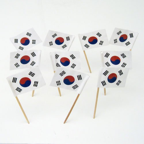 South Korea - S Korean Flag Toothpicks -100-