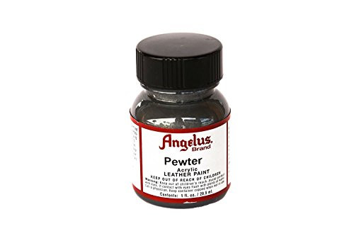 Angelus Acrylic Leather Paint - 1 Ounce Pewter Angelus Acrylic Leather Paint - 1 Ounce Pewter