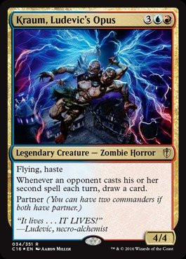 Magic The Gathering - Kraum  Ludevic39 s Opus -034 351- - Commander 2016 - Foil