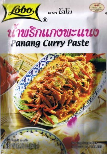 Thai Panang Curry Paste Lobo Brand 50 Grams Product of Thailand