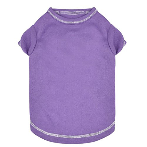 Howstar Pet Clothes for Dogs Summer Breathable Shirts Dog Cat Vest T-Shirt Puppy Apparel -S Purple- Howstar Pet Clothes for Dogs Summer Breathable Shirts Dog Cat Vest T-Shirt Puppy Apparel -S Purple-