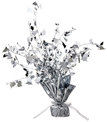 Anniversary Gleam _N Burst Centerpiece -silver- Party Accessory  -1 count- -1 Pkg-