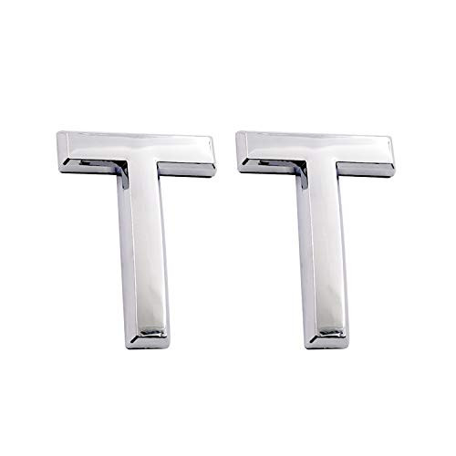 2.75 Inch Adhesive House Numbers  Mailbox Numbers  Street Door Numbers  Self-Stick Address Signs for Apartments  Double Silver Letter T