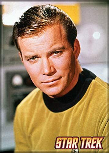 Ata-Boy Star Trek Captain James T. Kirk 2.5inch  x 3.5inch  Magnet for Refrigerators and Lockers