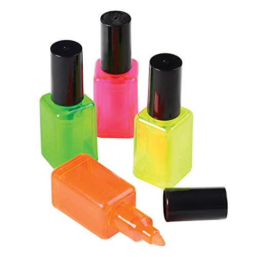 U.S. Toy Nail Polish Highlighter Pens - 4 Count - Kid_s Birthday Party Themed Events Halloween Classroom Supplies Rewards Giveaways Party Favors Art Activity U.S. Toy Nail Polish Highlighter Pens - 4 Count - Kid_s Birthday Party Themed Events Halloween Classroom Supplies Rewards Giveaways Party Favors Art Activity