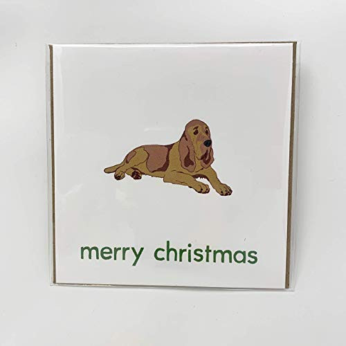 Doggo Merry Christmas Card - Bloodhound