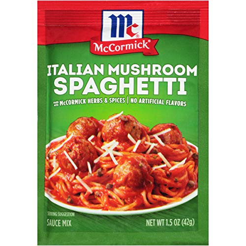 McCormick Italian Mushroom Spaghetti Sauce  1.5 oz