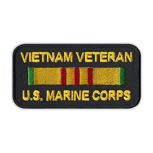 Patch  Embroidered  Vietnam Veteran U.S. Marine Corps  4inch  x 2inch