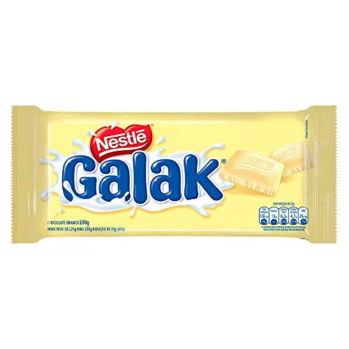GALAK Chocolate Branco 100gr.   White Chocolate 3.5 oz.