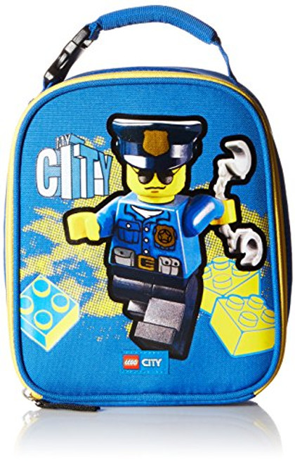 LEGO Kids City Police Lunch Backpack, Blue, One Size LEGO Kids City Police Lunch Backpack, Blue, One Size