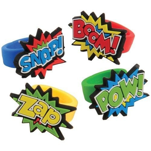 U.S. Toy JA831 Superhero Rubber Rings