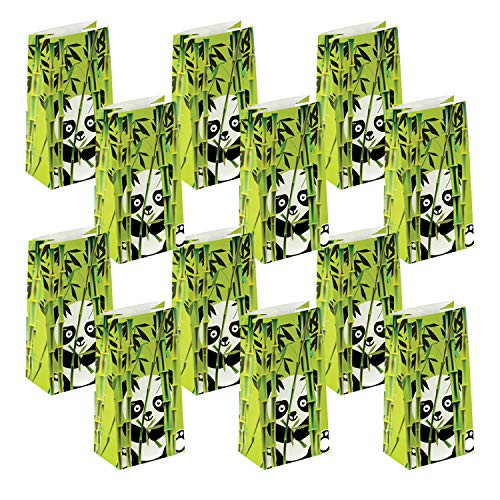 U.S. Toy Panda Paper Favor Bags - 12 Count - Kids Birthday Party Zoo-Themed Event Halloween Classroom Supplies Rewards Giveaways U.S. Toy Panda Paper Favor Bags - 12 Count - Kids Birthday Party Zoo-Themed Event Halloween Classroom Supplies Rewards Giveaways