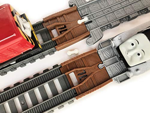 TrainLab Take-n-Play to Trackmaster -2014- Train Track Adapter for Thomas and Friends Railway -Brown-