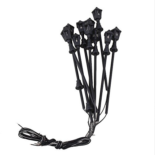 Black 1 150 N Scale Train Layout Model Lamppost Single Head Tower Shape