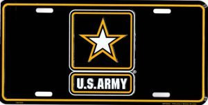 Ramson_s Imports Inc. U.S. Army Logo Metal License Plate