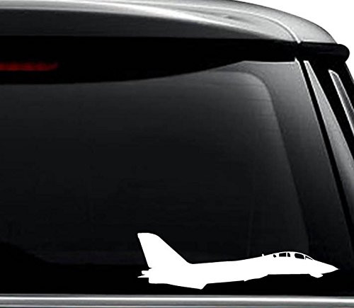 F-14 Tomcat Fighter Jet Plane Grumman Decal Sticker For Use On Laptop  Helmet  Car  Truck  Motorcycle  Windows  Bumper  Wall  and Decor Size- -8 inch-   -20 cm- Wide   Color- Gloss White