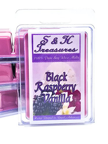 Black Raspberry Vanilla - Pure Soy Wax Melts - Fruit Scents - 1 pack -6 cubes-