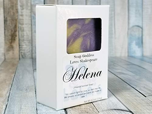 Freesia Scented Soapinch Helenainch  Soap Goddess Loves Shakespeare Soap
