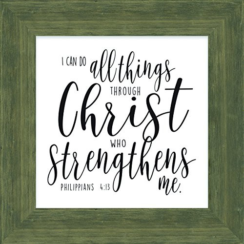 Carpentree Things Through Christ Box Plaque, Multi