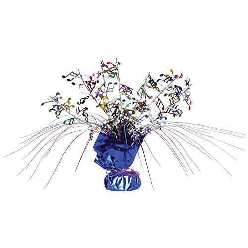 Musical Notes Gleam _N Spray Centerpiece -multi-color- Party Accessory  -1 count- -1 Pkg-