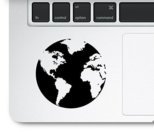 Earth Globe Decal Trackpad  MacBook Decal  Laptop Sticker Compatible with All MacBook Pro  Retina and Air Models