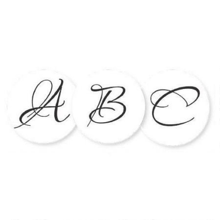 Brush Personalized Initial Stickers- Set of 144 Envelope Seals