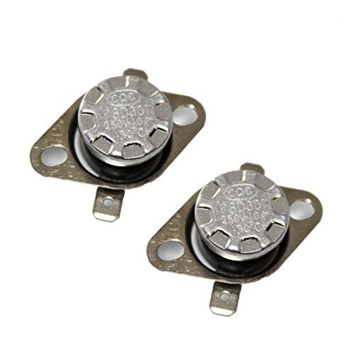 CompStudio 2 Pcs Temperature Controlled Switch Thermostat KSD301 130 Celsius Normal Close N.C 10A 250V