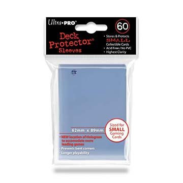Ultra Pro N A Deck ProtectorsSmall Size Solid Deck Protectors  Clear  Small Size