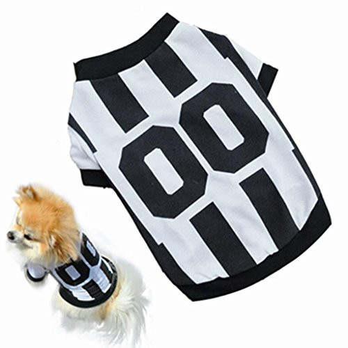 Howstar Pet Shirts Dogs Sport Vest Summer Sweatshirt Puppies Pet Clothes T-Shirt Apparel -S White- Howstar Pet Shirts Dogs Sport Vest Summer Sweatshirt Puppies Pet Clothes T-Shirt Apparel -S White-