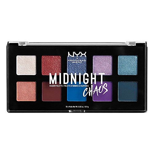 NYX PROFESSIONAL MAKEUP Midnight Chaos Shadow Palette, 0.3 Ounce