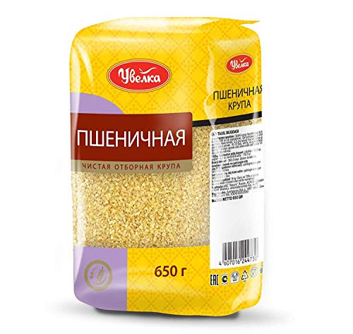 Uvelka Crushed Wheat Groats - 650g 22.92oz Pack of 1 Product of Russia Uvelka Crushed Wheat Groats - 650g 22.92oz Pack of 1 Product of Russia