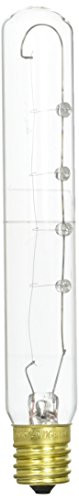 Bulbrite 40T6.5C N 40-Watt Incandescent 130V T6.5 Tubular Exit Light  Intermediate Base  Clear