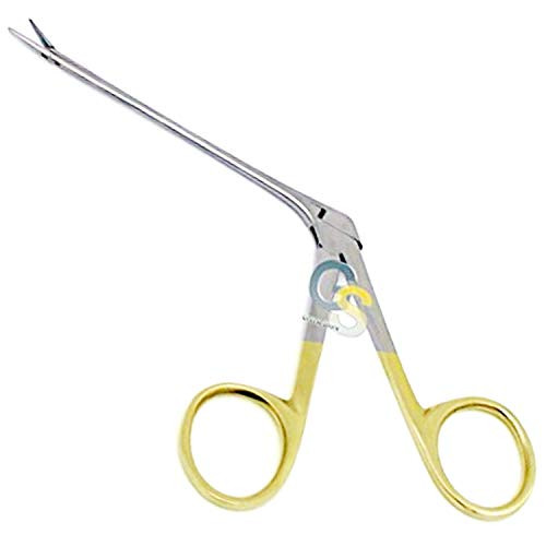 G.S Alligator Ear Forceps 3.5inch  Serrated Gold Plated