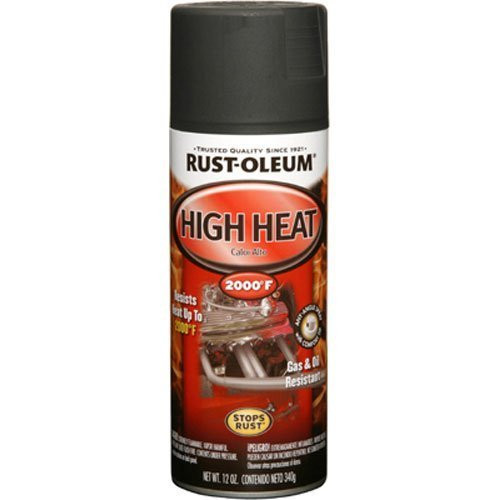 Rust-Oleum 248903 Automotive 12-Ounce High Heat 2000 Degree Spray Paint  Flat Black by Rust-Oleum