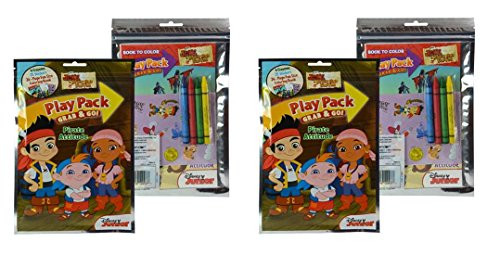 Jake the Pirate Grab n Go Play Pack Coloring and Activity Set x 2 Set