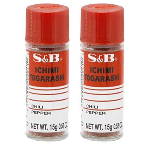 - Pack of 2 - S and B Ichimi Togarashi  .52-Ounce Bottle