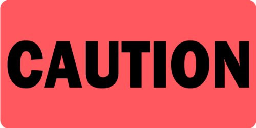 Caution - Veterinary Label Stickers  500 Labels per roll  1 roll per Package
