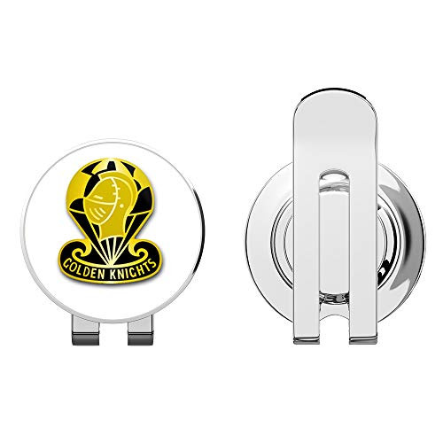 U.S. Army Golden Knights Parachute Team Unit Crest Golf Hat Clip with Magnetic Ball Marker