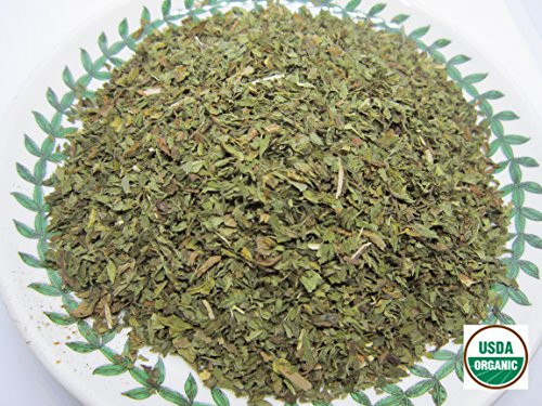 Organic Spearmint - Mentha spicata Loose Leaf C S from 100 Percent  Nature by Nature Tea -2 oz-