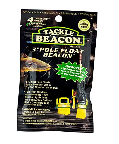 Rod-N-Bobb_s 3-Inch Pole Float Beacon -4-Pack-  Green